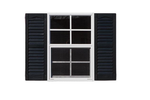 Standard Window with Optional Vinyl Louvered Shutters